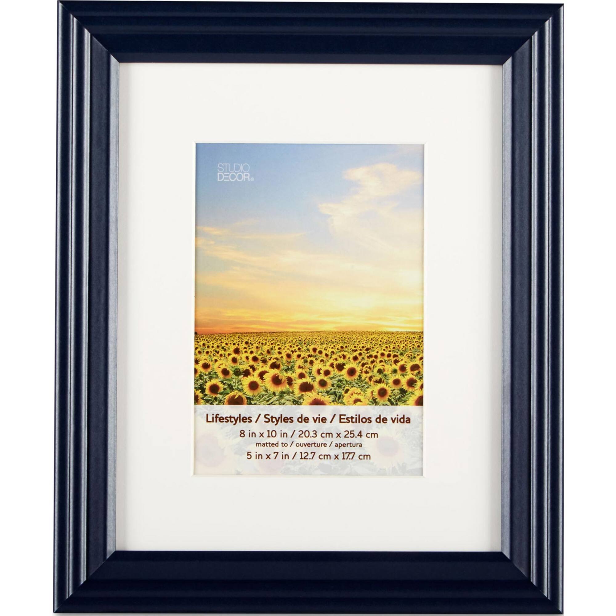 4 Pack Lifestyles 5" x 7" Black Frame with Mat by Studio Décor®